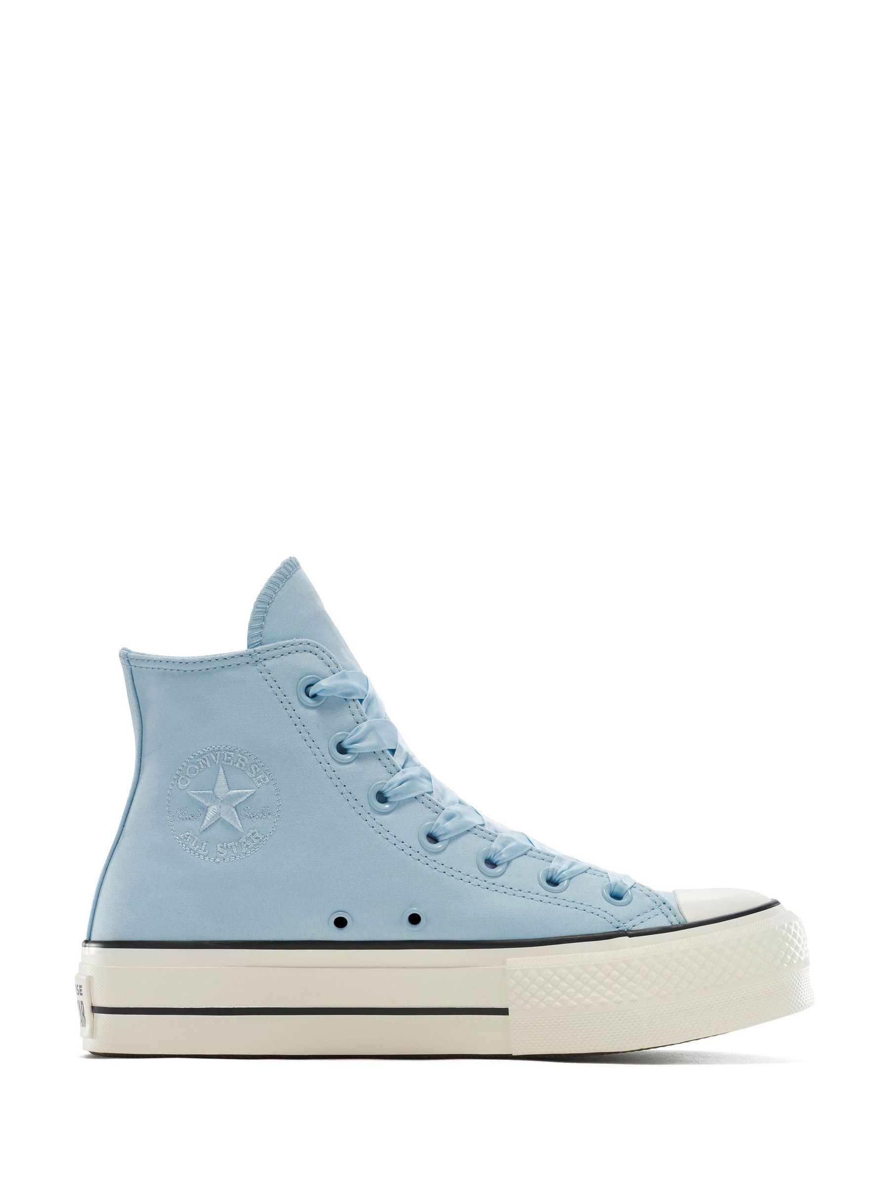 Buy Converse Blue Chuck Taylor Lift Platform Peached High Trainers