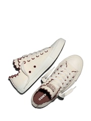 Converse Cream Chuck Taylor Scallop Low Trainers - Image 5 of 9