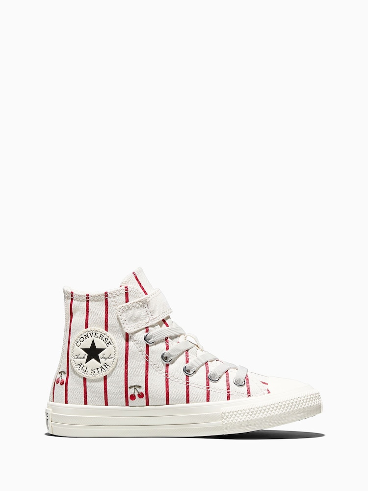 Converse Chuck Taylor Strawberry Print Hightop Trainers - Image 1 of 6