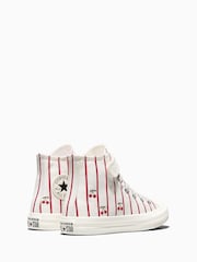 Converse Chuck Taylor Strawberry Print Hightop Trainers - Image 4 of 6