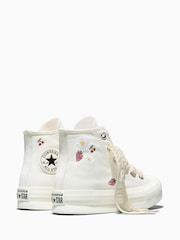 Converse Chuck Taylor EVA Lift Strawberry Print Trainers - Imaginea 4 din 8
