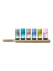 LSA International Assorted Colours Vodka Set and Oak Paddle L40cm - Image 3 of 3