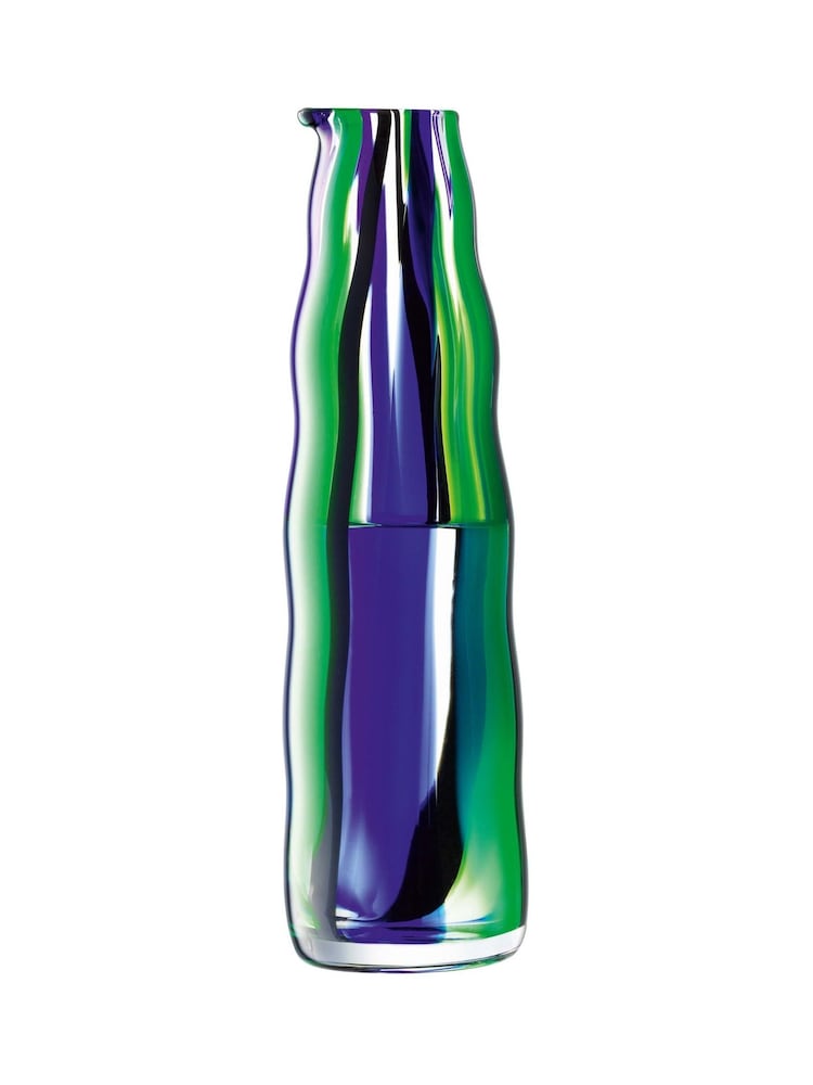 LSA International Blue Folk Carafe Glass 1L - Image 3 of 3