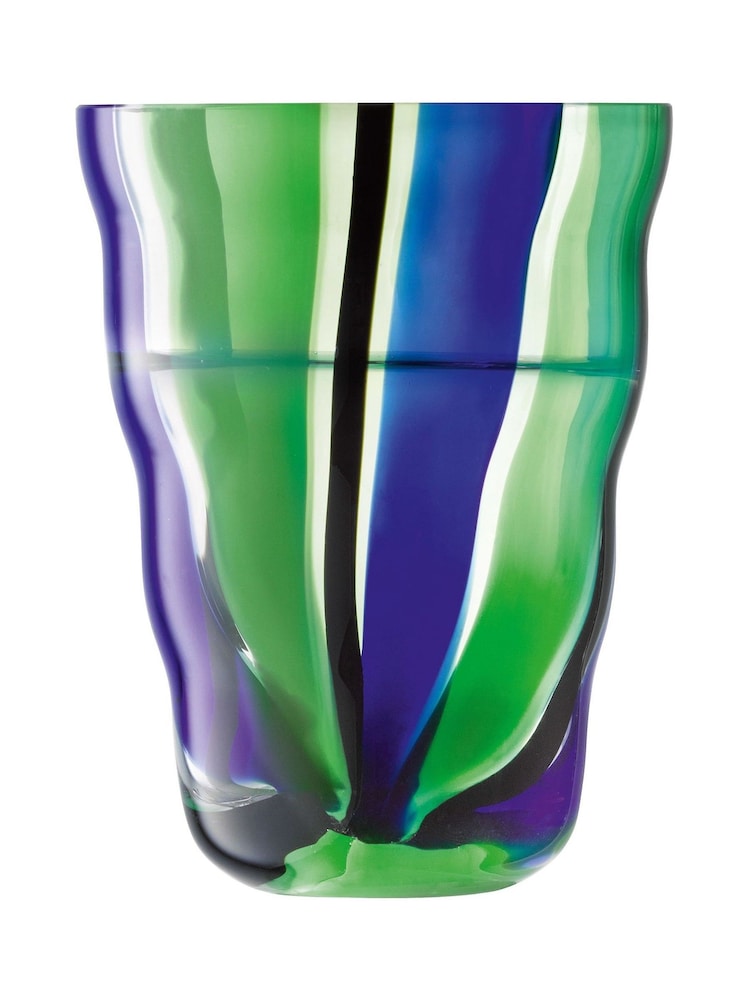 LSA International Set of 2 Blue Folk Tumblers 280ml - Image 3 of 3