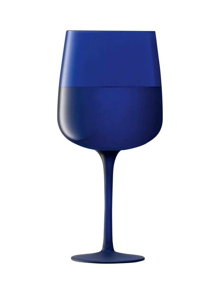 LSA International Cobalt Blue Arc Contrast Wine Glasses Set of 2 330ml - Image 3 of 3