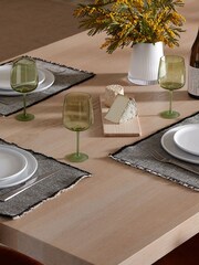 LSA International Moss Green Arc Contrast Wine Glasses Set of 2 330ml - Image 1 of 3