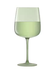 LSA International Moss Green Arc Contrast Wine Glasses Set of 2 330ml - Image 3 of 3