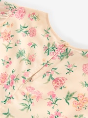 Laura Ashley Pink V-Neck Bloomfield Floral Chiffon Midi Dress - Image 6 of 7