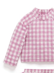 Purebaby Pink Long Sleeve Rashie Swim Set - Image 4 of 6