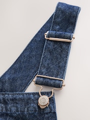 Dark Blue Bandana Print - Denim Dungaree Playsuit - Imagen 8 de 10