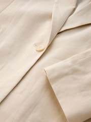 Laura Ashley Cream Linen Blazer - Image 8 of 10