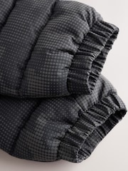 Grey Reflective Quilted Midweight Hooded Jacket (3-17yrs) - Image 10 of 11