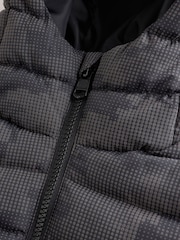 Grey Quilted Midweight Hooded Jacket (3-17yrs) - Image 4 of 7