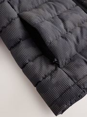 Grey Quilted Midweight Hooded Jacket (3-17yrs) - Image 5 of 7