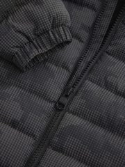 Grey Reflective Quilted Midweight Hooded Jacket (3-17yrs) - Image 9 of 11