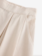 Laura Ashley Stone Linen Blend Pleated Midi Skirt - Image 7 of 7