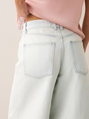 Bleach Light Blue Bermuda Denim Jorts Shorts - Image 4 of 8