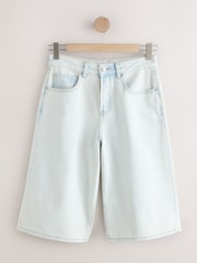 Bleach Light Blue Bermuda Denim Jorts Shorts - Image 5 of 8