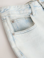 Bleach Light Blue Bermuda Denim Jorts Shorts - Image 7 of 8