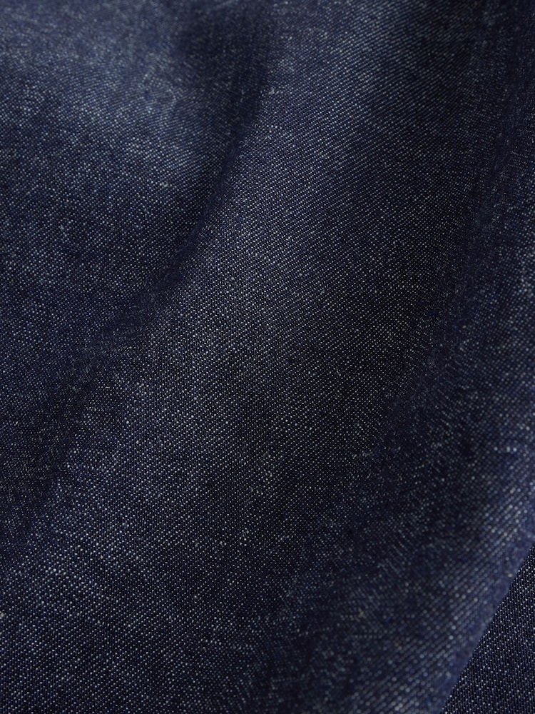 Indigo Blue N. Premium Denim One Shoulder Gold Hardware Top - Image 10 of 10