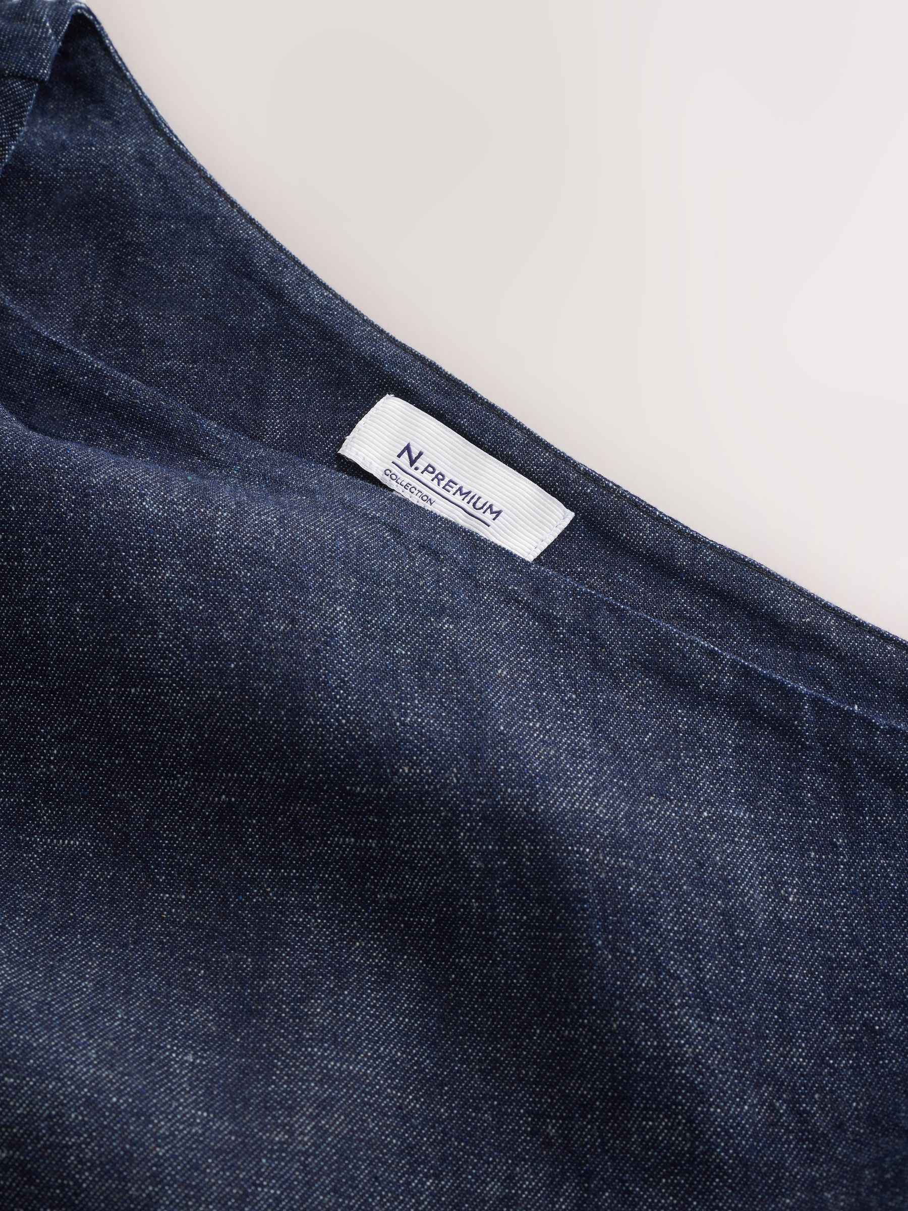 Buy Indigo Blue N. Premium Denim One Shoulder Gold Hardware Top