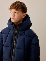 Navy Blue Utility Padded Coat (3-16yrs) - Image 2 of 14