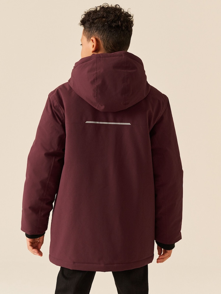 Burgundy Red Waterproof Parka Coat (3-17yrs) - Image 2 of 13 Burgundy Red Waterproof Parka Coat (3-17yrs) - Image 2 of 13