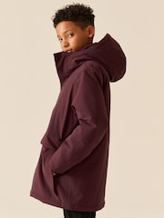 Burgundy Red Waterproof Parka Coat (3-17yrs) - Image 5 of 13