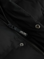 Black Waterproof Padded Long Line Coat (3-16yrs) - Image 11 of 12