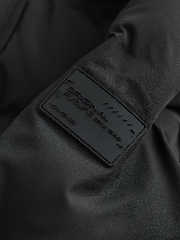Black Waterproof Padded Long Line Coat (3-16yrs) - Image 12 of 12