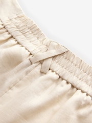 Laura Ashley Cream Linen Bermuda Shorts - Image 9 of 9