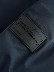 Navy Waterproof Padded Long Line Coat (3-16yrs) - Image 10 of 12