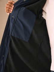Navy Waterproof Padded Long Line Coat (3-16yrs) - Image 5 of 12