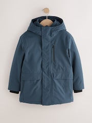 Blue Waterproof Parka Coat (3-17yrs) - Image 11 of 13