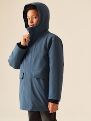 Blue Waterproof Parka Coat (3-17yrs) - Image 5 of 13
