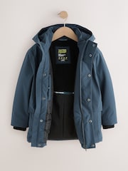 Blue Waterproof Parka Coat (3-17yrs) - Image 9 of 13