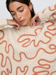 Raffya Natural Elton Embroidered Jumper - Image 6 of 6