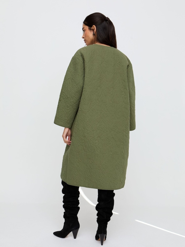 Raffya Green Heidi Quilted Coat - Image 2 of 6