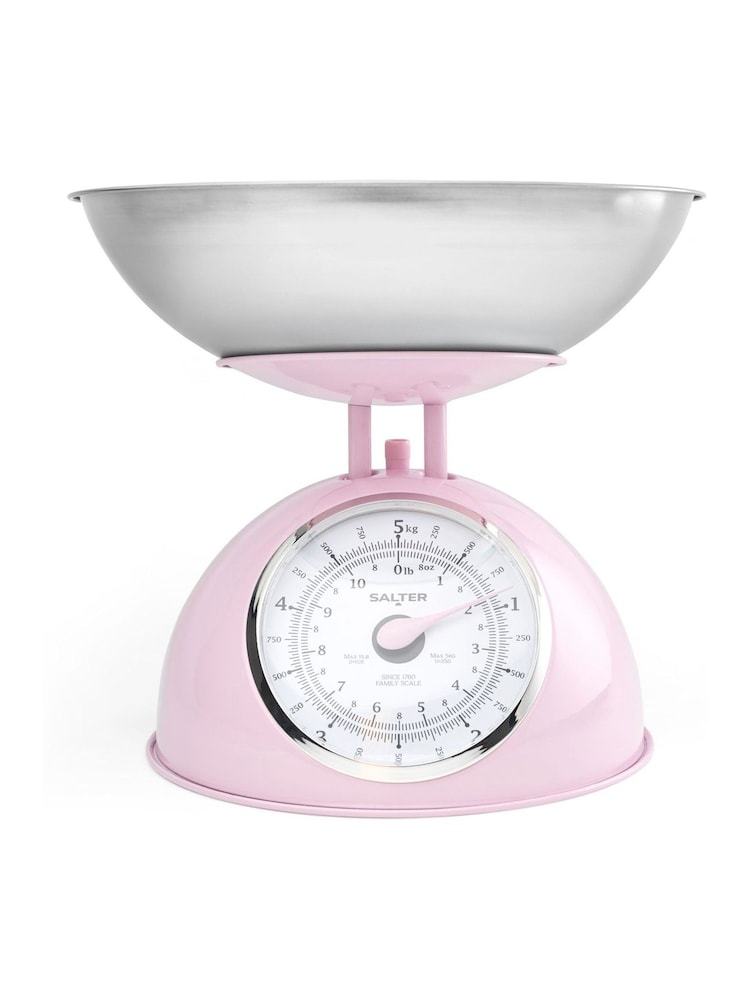 Salter Pink Retro Mechanical Kitchen Scale - Image 8 of 8 Salter Pink Retro Mechanical Kitchen Scale - Image 8 of 8