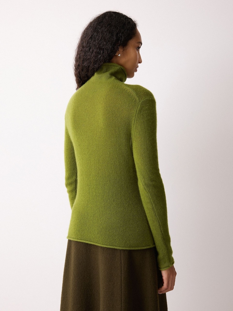 Jigsaw Green Cloud Cashmere Holden Polo Shirt - Image 2 of 6