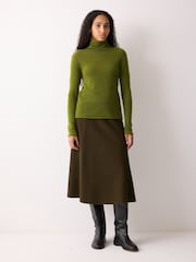 Jigsaw Green Cloud Cashmere Holden Polo Shirt - Image 3 of 6
