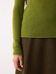 Jigsaw Green Cloud Cashmere Holden Polo Shirt - Image 5 of 6