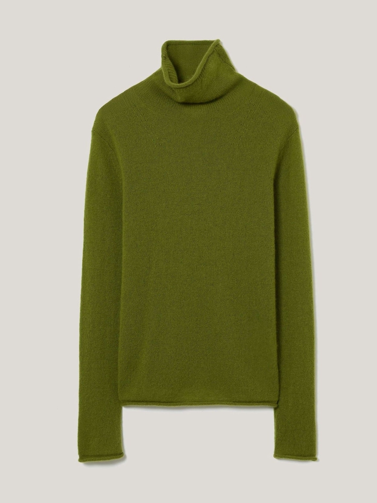 Jigsaw Green Cloud Cashmere Holden Polo Shirt - Image 6 of 6