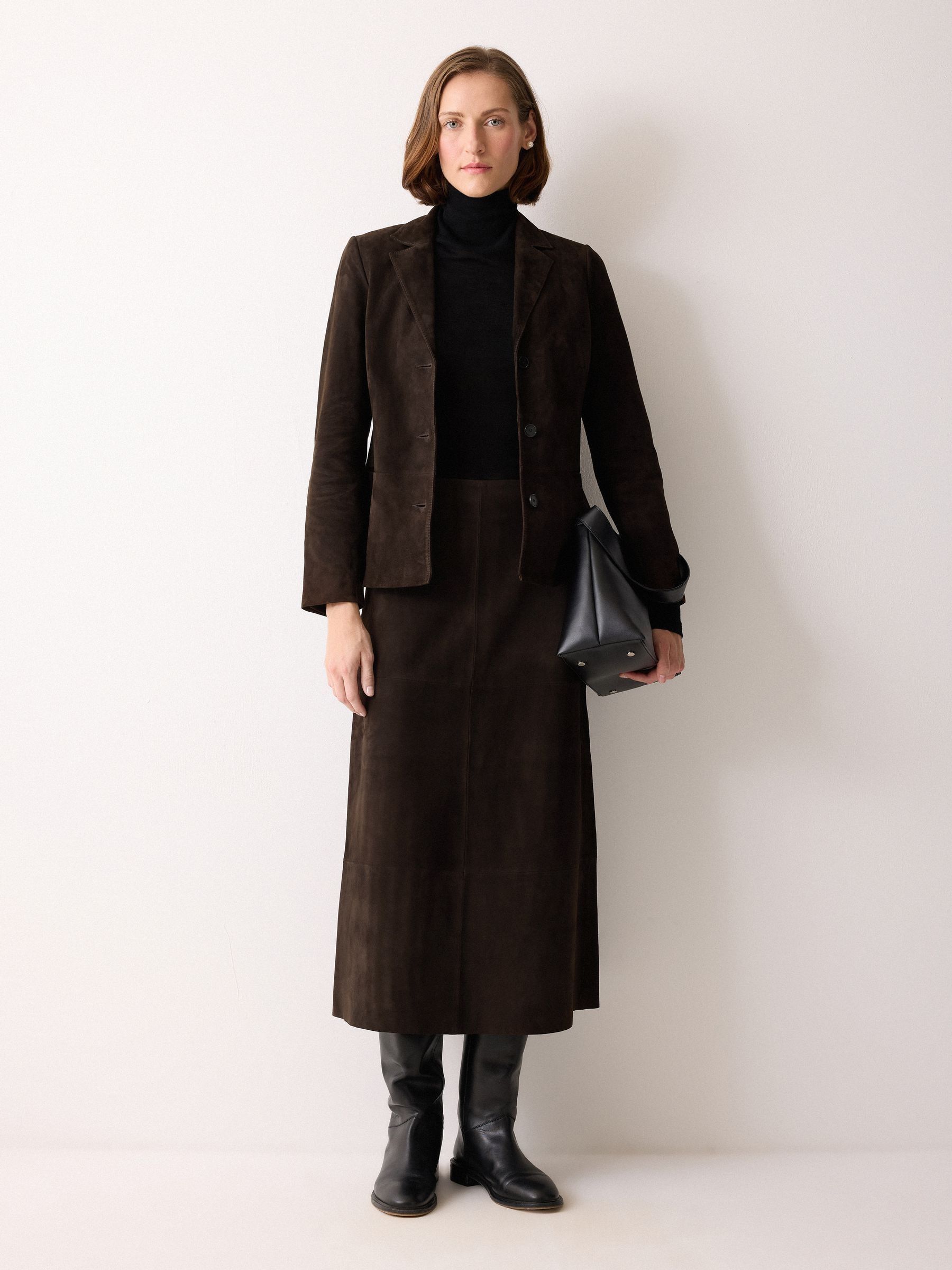 Buy Jigsaw Brown Austen Suede Blazer from Next USA