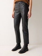 Jigsaw Black Leather Lea Jeans - Image 1 of 5