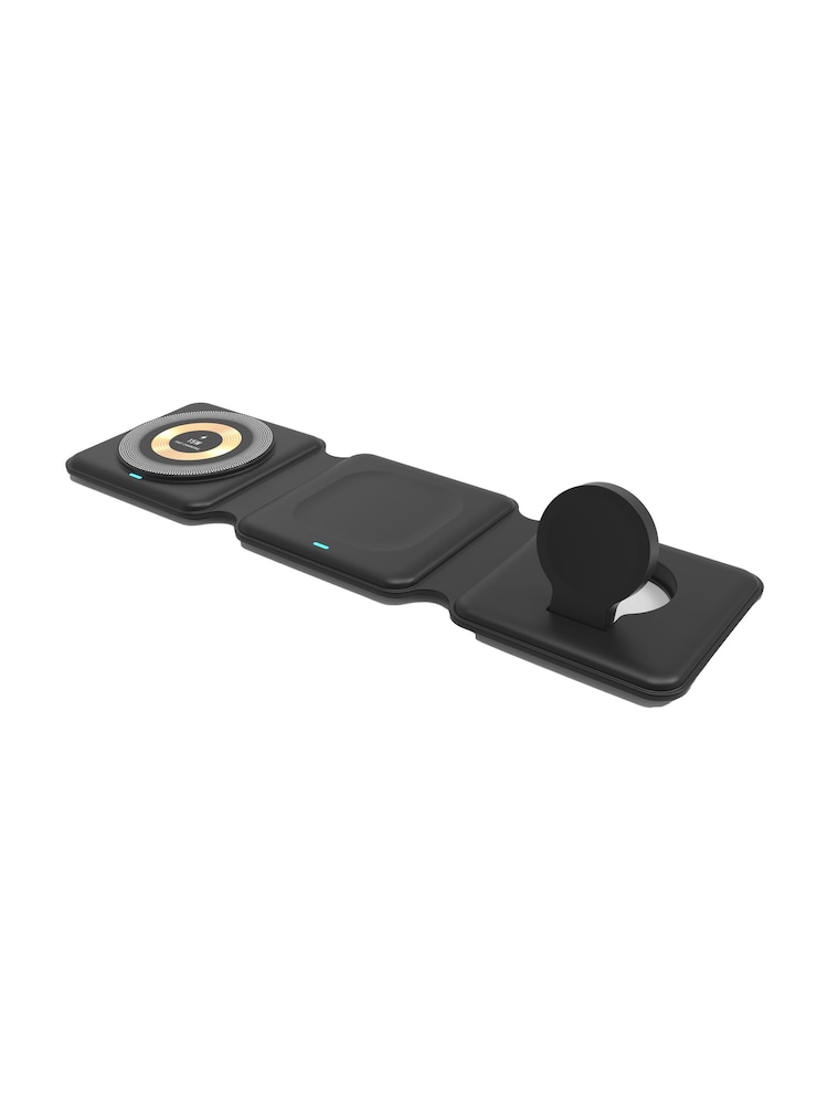 MenKind Black RED5 15W Travel Companion Hub Wireless Folding Charger - Image 1 of 6