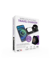 MenKind Black RED5 15W Travel Companion Hub Wireless Folding Charger - Image 5 of 6