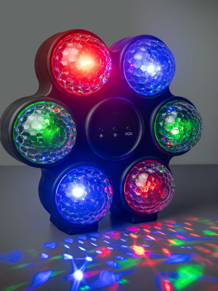 MenKind Black RED5 Circle Disco Light V2 Portable Sound Reactive Star - Image 1 of 4