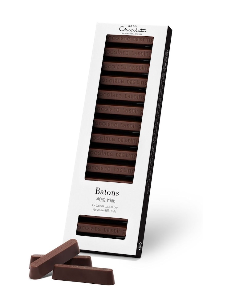 Hotel Chocolat 40% Milk Chocolate Batons Gift Box - Image 2 of 3 Hotel Chocolat 40% Milk Chocolate Batons Gift Box - Image 2 of 3