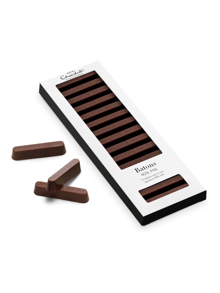 Hotel Chocolat 40% Milk Chocolate Batons Gift Box - Image 3 of 3 Hotel Chocolat 40% Milk Chocolate Batons Gift Box - Image 3 of 3